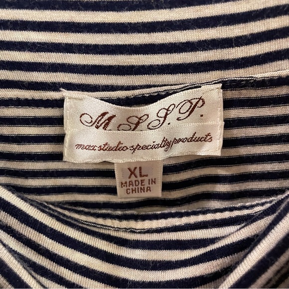 Max Studio Specialty Products M.S.S.P. Knit Maxi Skirt - Black/Natural - XL - Picture 4 of 6